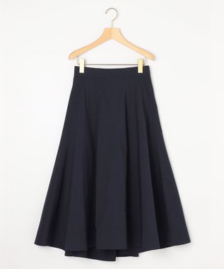 組曲 【セットアップ着用可・WEB限定】コンパクトシャーティング フレアスカート ネイビー系