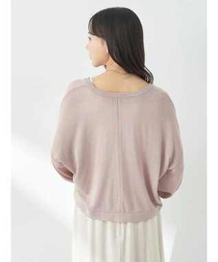 earth music&ecology シアーカーディガン Pink