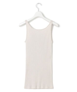 23区 S 【Oggi6月号掲載/新色追加】オーガニック コットンリブ タンクトップ グレージュ系