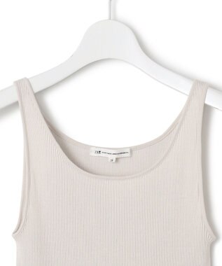 23区 S 【Oggi6月号掲載/新色追加】オーガニック コットンリブ タンクトップ グレージュ系