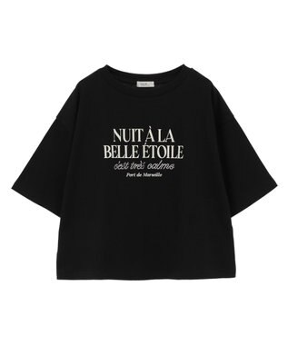 earth music&ecology 【接触冷感/洗濯機可】ＮＵＩＴＡ　ＬＡ　ＢＥＬＬＥ　ＥＴＯＩＬＥショートＴ Black