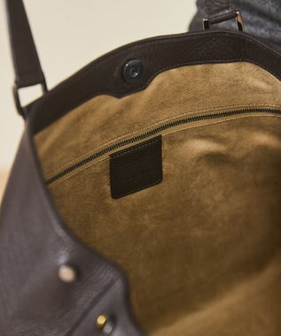GOTAIRIKU 別注/日本製【PELLE MORBIDA×GOTAIRIKU】レザー トートバッグ ダークブラウン系