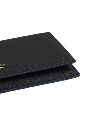 LANVIN en Bleu リム 被せ薄マチ長財布 ブラック