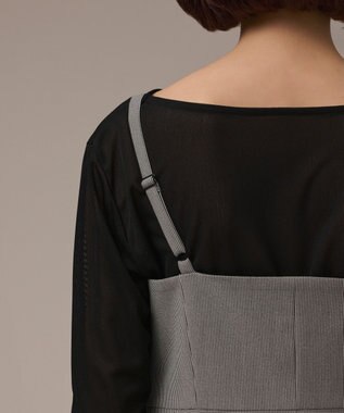 GRACE CONTINENTAL フロントウェーブキャミ グレー