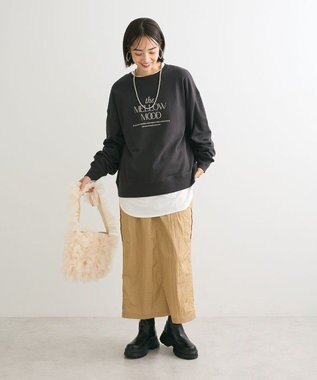 Green Parks アソートロゴミニ裏毛プルオーバー Dark Gray