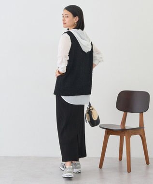 AMERICAN HOLIC 針抜きリブタイトスカート Black