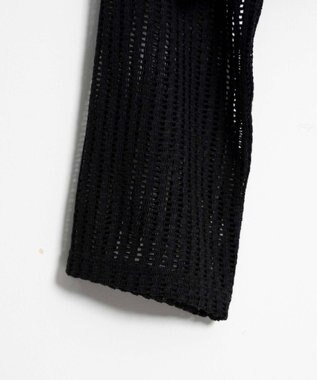 WEGO メッシュリボンカーディガン ブラック