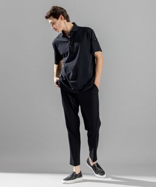 JOSEPH HOMME 【接触冷感】アイスコットンカノコ　ポロ ブラック系
