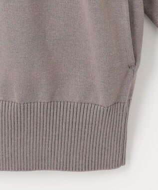 23区 S 【SLOW/一部店舗限定】コットンシルク ニットブルゾン ライトグレー系