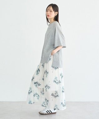 earth music&ecology シアーダンボールプルオーバー Gray Mixture