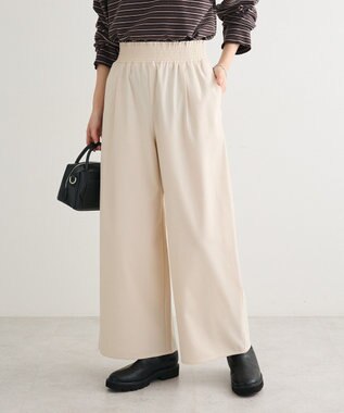 Green Parks あったか裏起毛フレアワイドパンツ