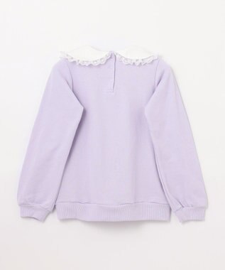 ANY KIDS 裏毛 モシャモシャ ロゴ トレーナー ラベンダー