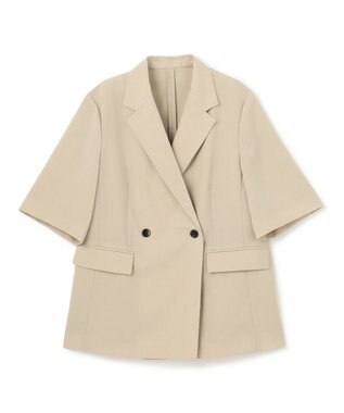 UNFILO L TENNEN TOUCH ハーフスリーブジャケット ベージュ