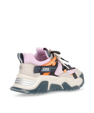 STEVE MADDEN KINGDOM ボリュームソールダブルレースアップスニーカー グレーベージュ