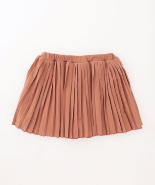 組曲 KIDS 【インパンツ付き】【100㎝】ＴＣ天竺プリーツ スカッツ ブラウン系