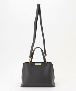 ANY 【2WAY】スクエアメタルハンドバッグ ブラック