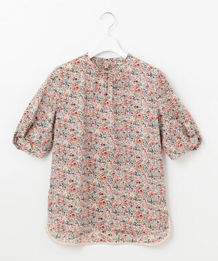 J.PRESS LADIES S 【洗える】LIBERTY Pepper&Coward スタンドカラー ブラウス ベージュ系5