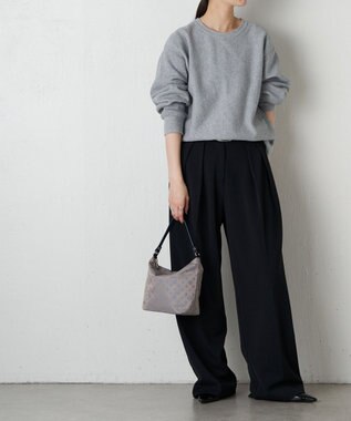 russet シンプルショルダーバッグ (CE-1243) Grege/BL