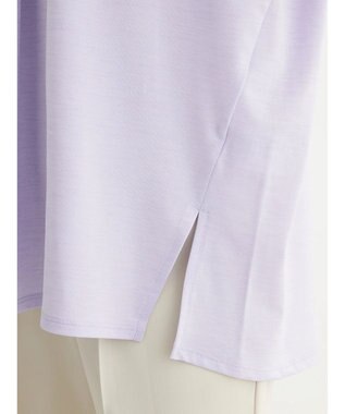 Green Parks バー付き７分袖ブラウソー Purple