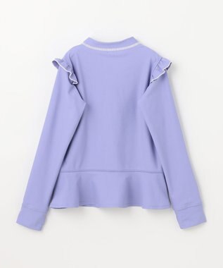 組曲 KIDS 【XS-Lサイズ】フリル ラッシュガード ラベンダー系