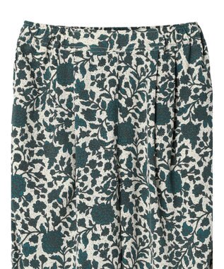 Green Parks ボタニカル柄イージーパンツ Green