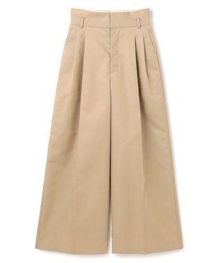 uncrave チノギャバジン ワイドトラウザー ベージュ