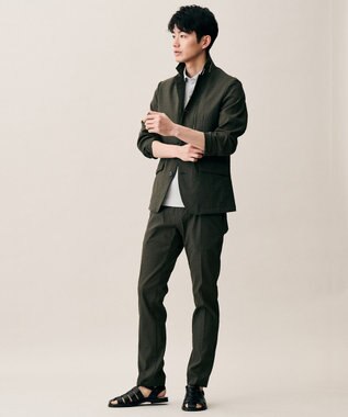 JOSEPH ABBOUD 【ウエストも伸びる!・ストレッチ】 ハイパワーピケストレッチ パンツ 26SSモデル グレー系