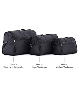 LeSportsac DELUXE MED WEEKENDER 【日本限定】リサイクルドブラックJP リサイクルドブラックJP
