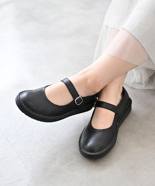 Pointer 本革 超軽量カジュアルシューズ ブラック