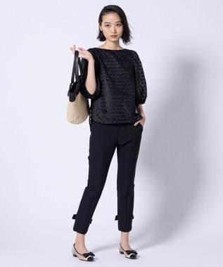 TOCCA 【洗える・消臭】BOUNCING RIBBON パンツ ブラック系