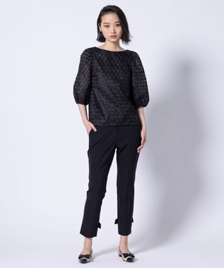 TOCCA 【洗える・消臭】BOUNCING RIBBON パンツ ブラック系