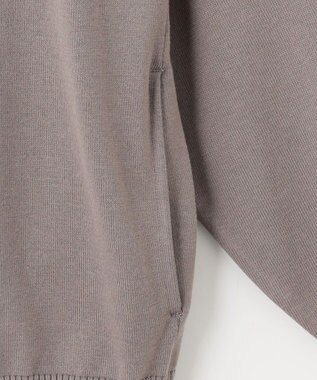 23区 L 【SLOW/一部店舗限定】コットンシルク ニットブルゾン ライトグレー系