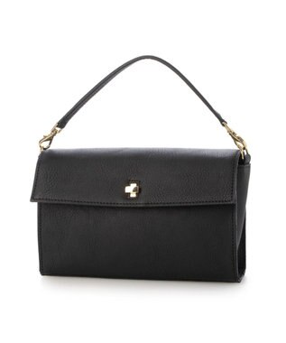 UNBILLION ペルケ perche / 姫路レザーひねりかぶせ2wayショルダーバッグ ブラック