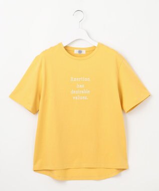 J.PRESS LADIES S ロゴTシャツ マリーゴールド系