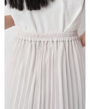 earth music&ecology すきな丈プリーツスカート Ivory