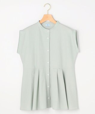 組曲 S 【先行予約】ツイルジャージーペプラム カットソー スモーキーミント系