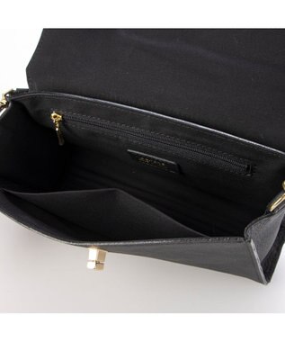 UNBILLION ペルケ perche / 姫路レザーひねりかぶせ2wayショルダーバッグ ブラック