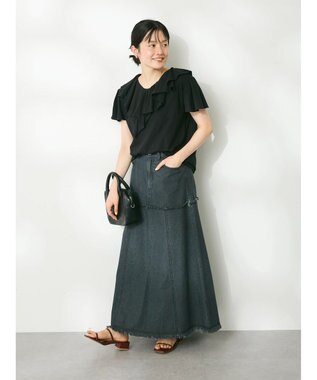 CRAFT STANDARD BOUTIQUE フリルデザインTee Black