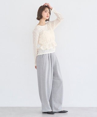 earth music&ecology SET2点カットレースプルオーバー＋ビスチェ Ivory