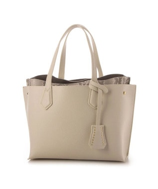 UNBILLION カシュカシュ cachechche / セパレートカラーパーテーショントート アイボリーパイソン