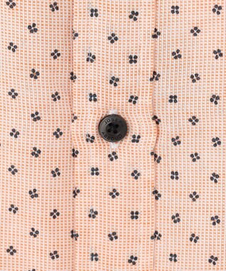 JOSEPH ABBOUD 【ビジネスシーンに最適・サステイナブル】ソアロンシャンブレープリント シャツ オレンジ系5