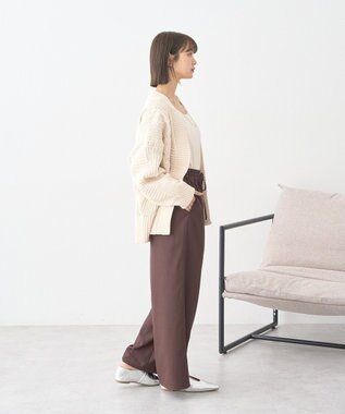 earth music&ecology ゆるとろパンツ Brown