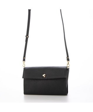 UNBILLION ペルケ perche / 姫路レザーひねりかぶせ2wayショルダーバッグ ブラック