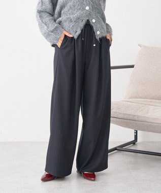 earth music&ecology ゆるとろパンツ Black