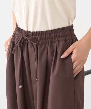 earth music&ecology ゆるとろパンツ Brown