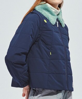 PW CIRCULUS 【ベスト / ブルゾン / 襟も外せる / WOMEN】3WAYデタッチャブルブルゾン ネイビー系