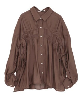 Green Parks ・ＥＬＥＮＣＡＲＥ　ＤＵＥ　シアーシャーリングシャツ Brown