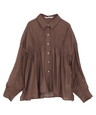 Green Parks ・ＥＬＥＮＣＡＲＥ　ＤＵＥ　シアーシャーリングシャツ Brown