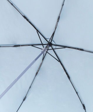 MOONBAT 【WEB限定】 POLO RALPH LAUREN（ポロ ラルフローレン） 晴雨兼用日傘 ワンポイントポロベア プリント 折りたたみ傘 ポーチタイプ 1級遮光/遮熱/遮光 サックスブルーストライプ