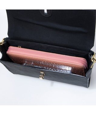 UNBILLION ペルケ perche / 姫路レザーひねりかぶせ2wayショルダーバッグ ブラック